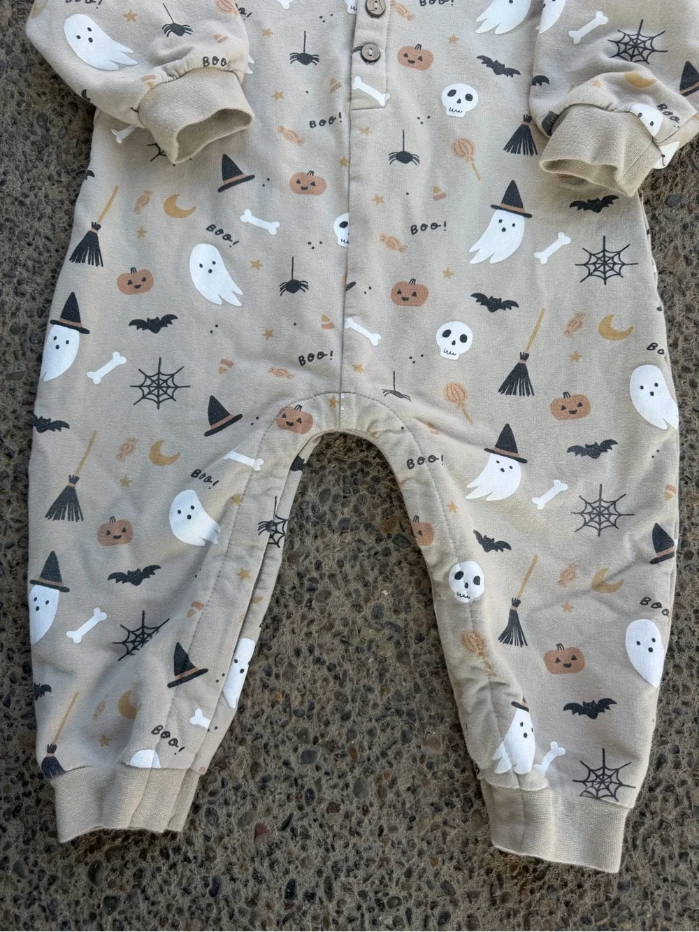 Quincy Mae Toddler Relaxed Fleece Jumpsuit Halloween Things 18-24 Months